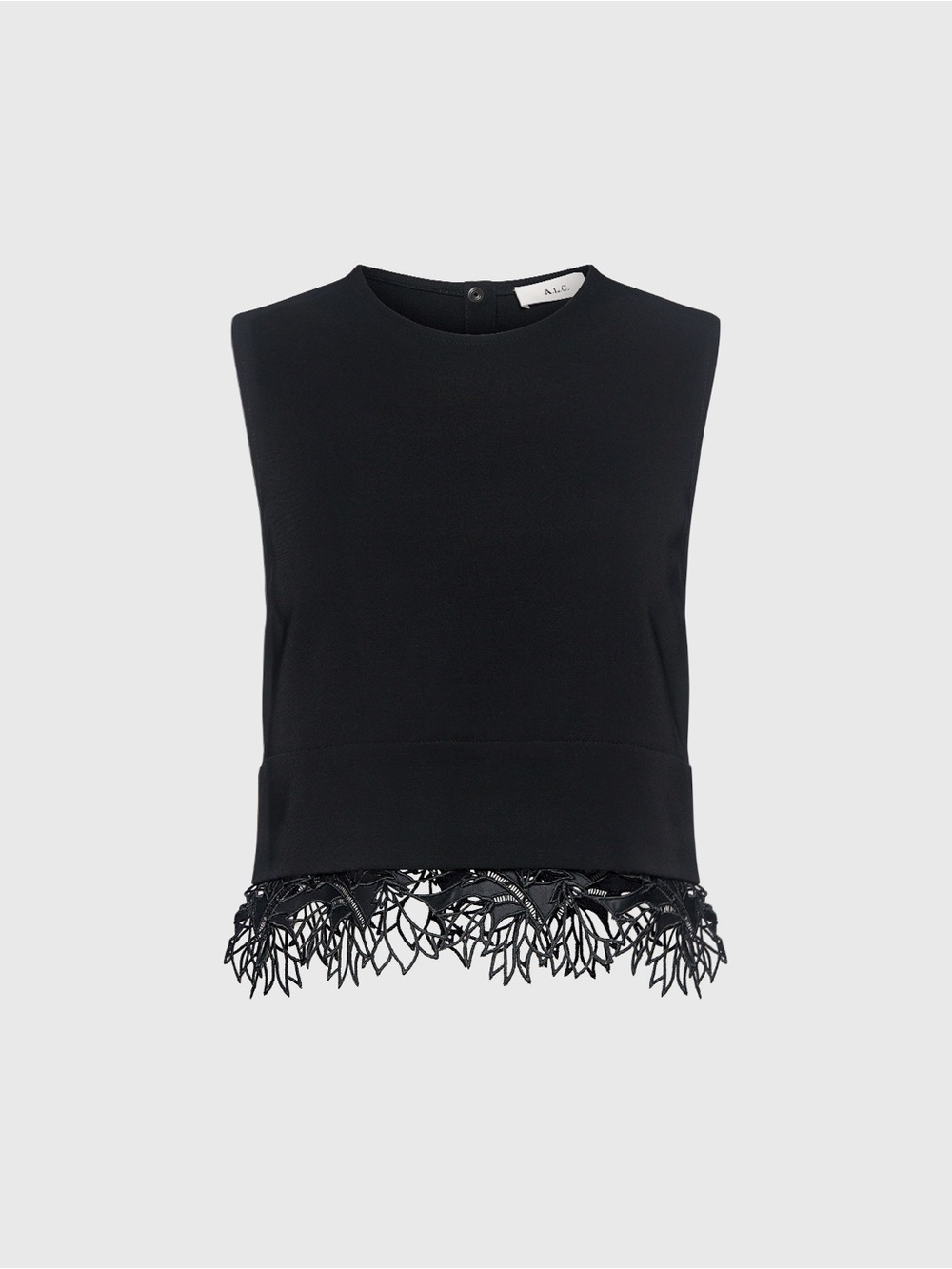 NWT A.L.C. Nikos Lace Trim Cropped Top